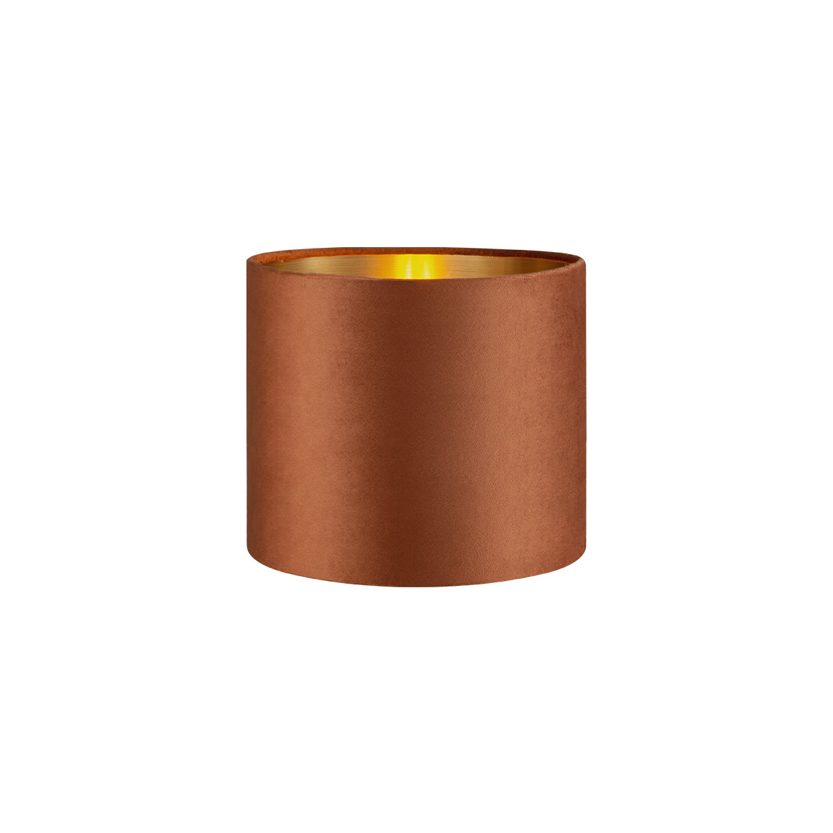 Tangla lighting - TLS7564-20BN - Lampshade - velvet - brown - diameter 20cm - E27