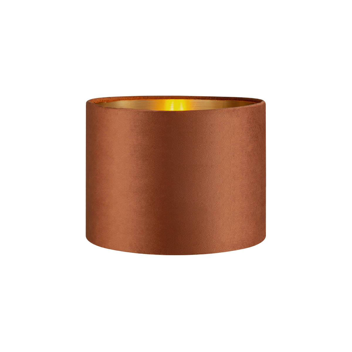 Tangla lighting - TLS7564-25BN - Lampshade - velvet - brown - diameter 25cm - E27