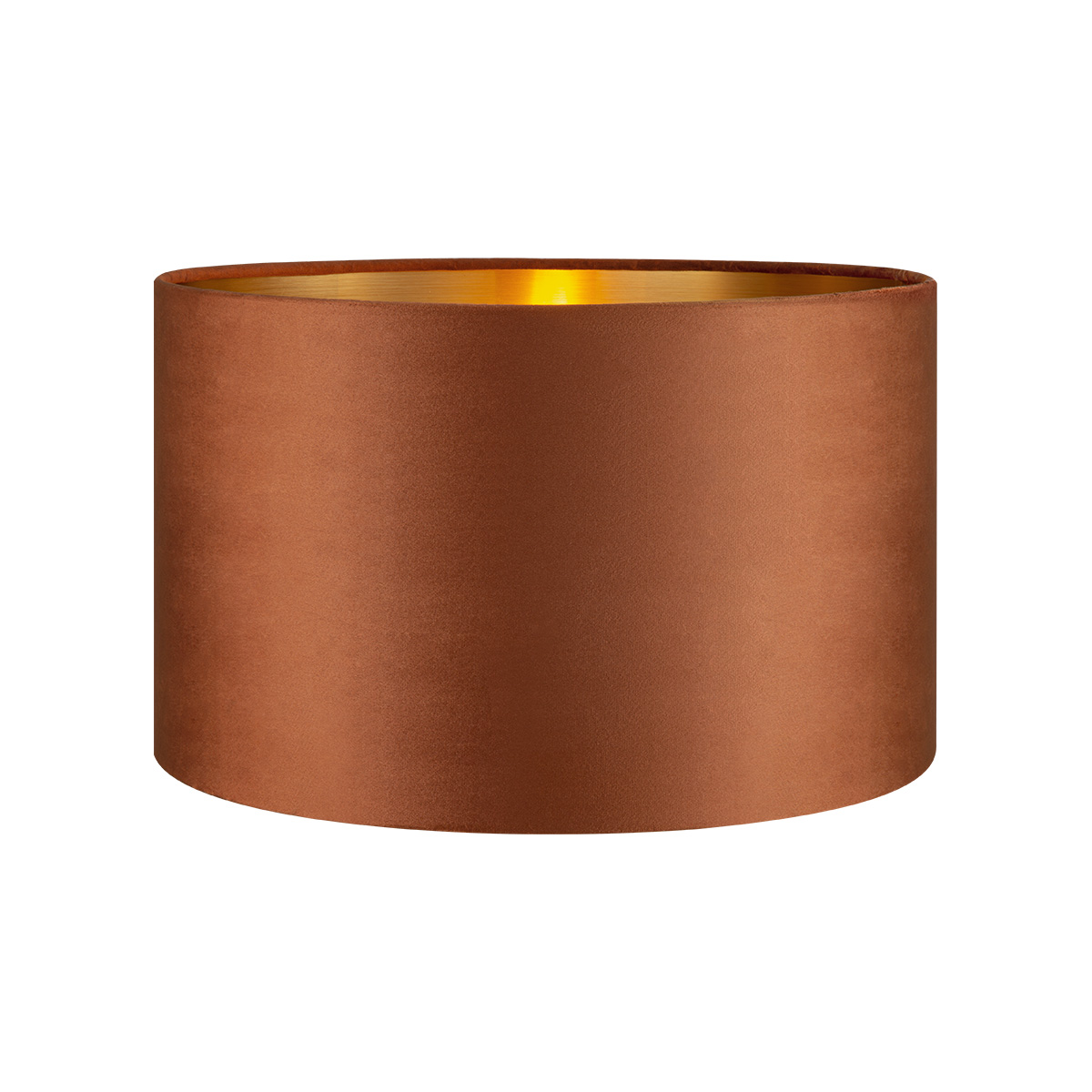 Tangla lighting - TLS7564-35BN - Lampshade - velvet - brown - diameter 35cm - E27