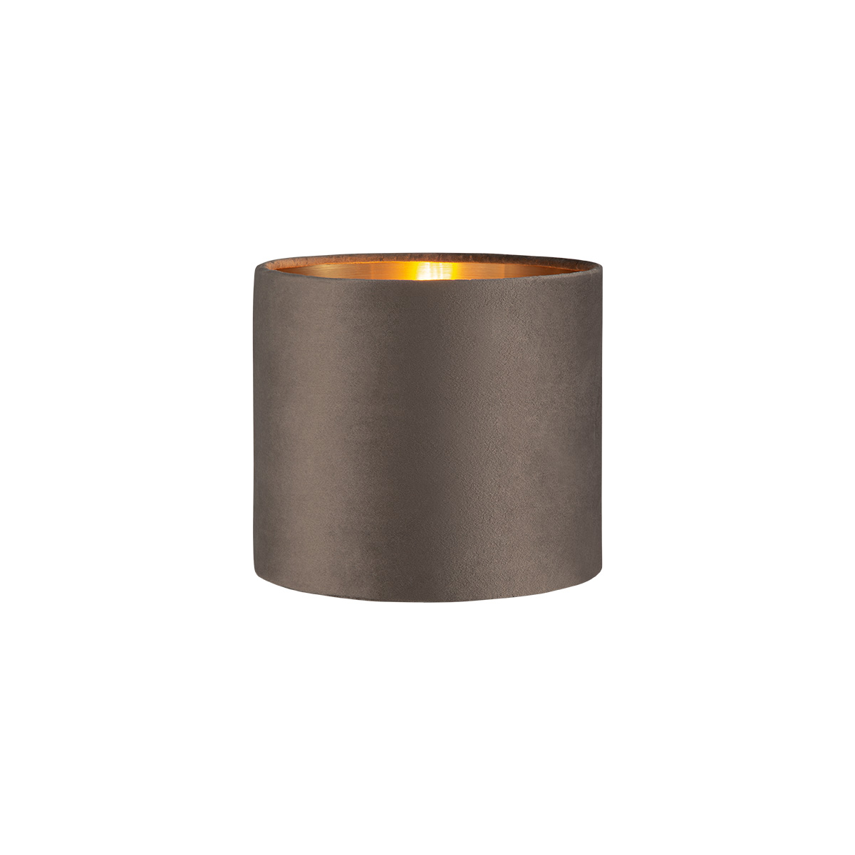 Tangla lighting - TLS7564-20DG - Lampshade - velvet - dark grey - diameter 20cm - E27