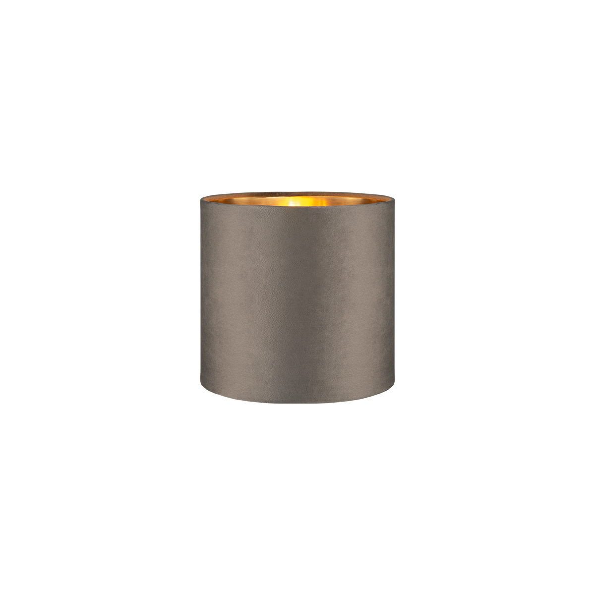 Tangla lighting - TLS7564-15GY - Lampshade - velvet - grey - diameter 16cm - E27