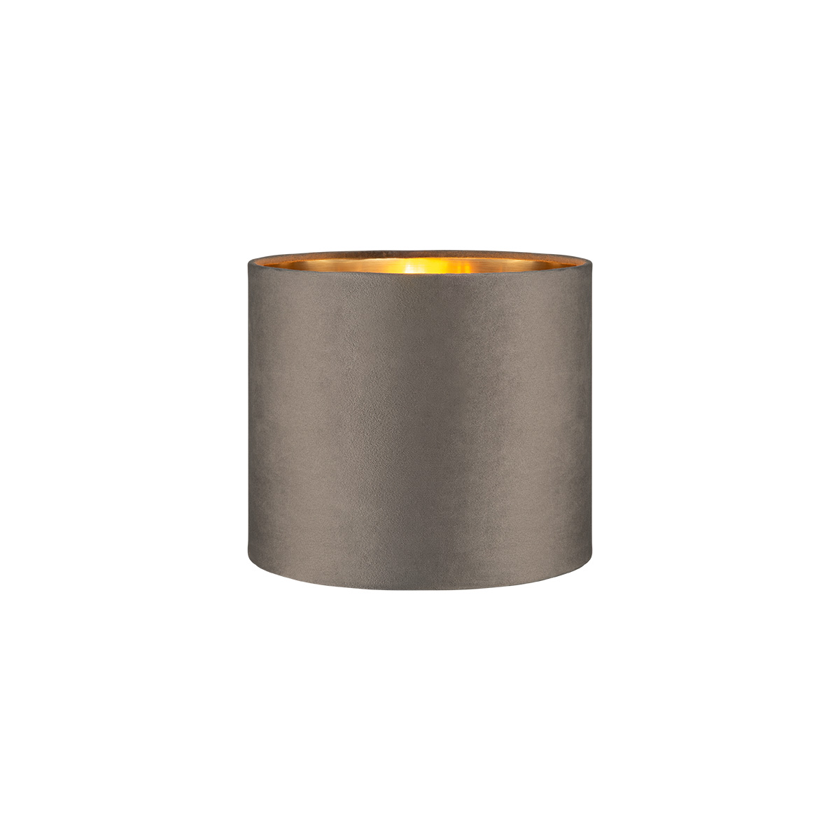 Tangla lighting - TLS7564-20GY - Lampshade - velvet - grey - diameter 20cm - E27