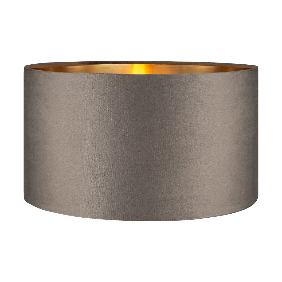 Tangla lighting - TLS7564-40GY - Lampshade - velvet - grey - diameter 40cm - E27