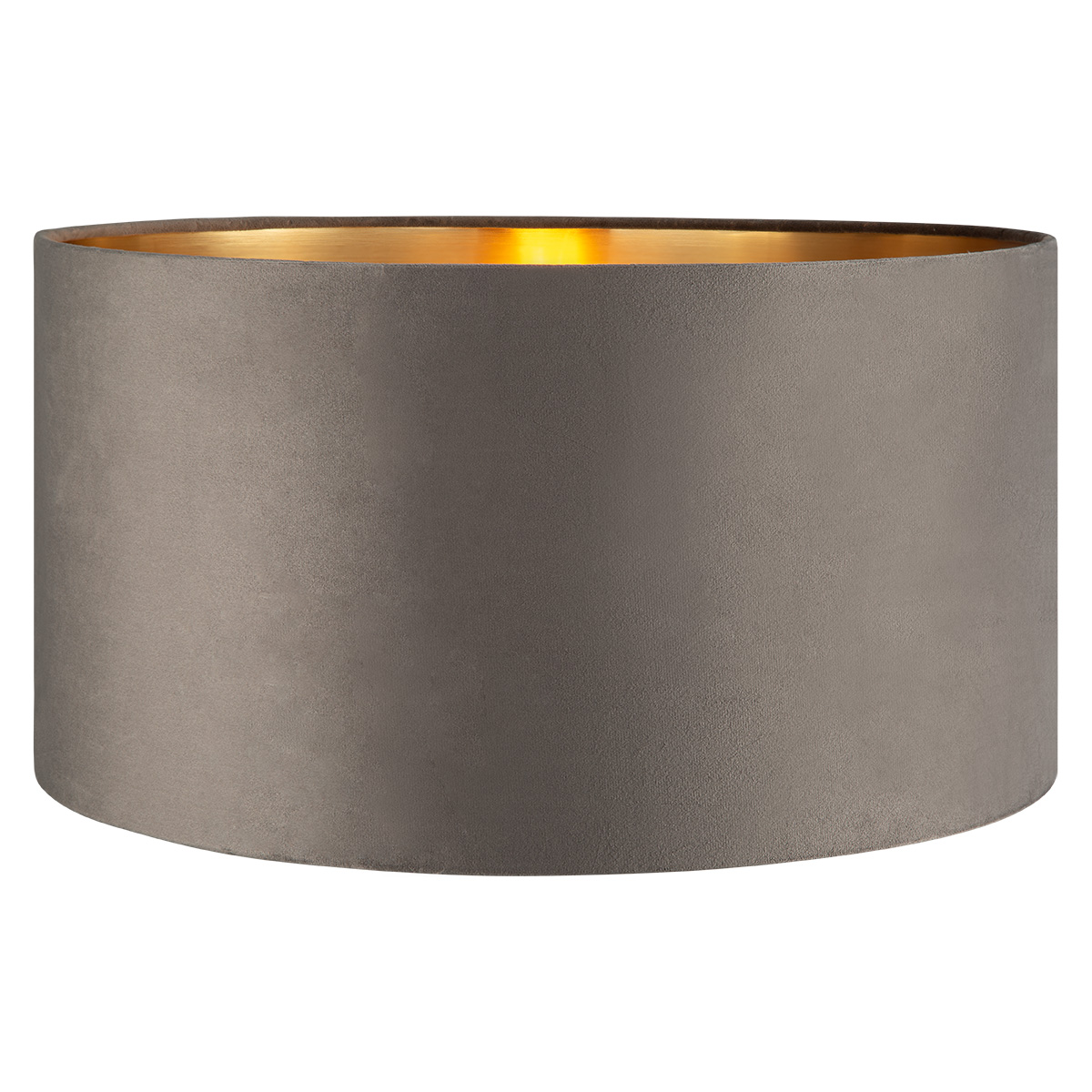 Tangla lighting - TLS7564-45GY - Lampshade - velvet - grey - diameter 45cm - E27