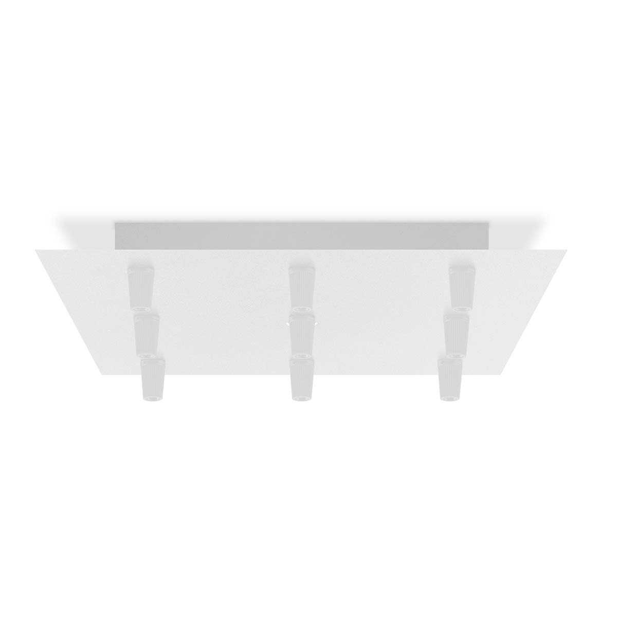 Tangla lighting - TLCP017-09SW - Metal 9 Lights square canopy large - adjustable sand white
