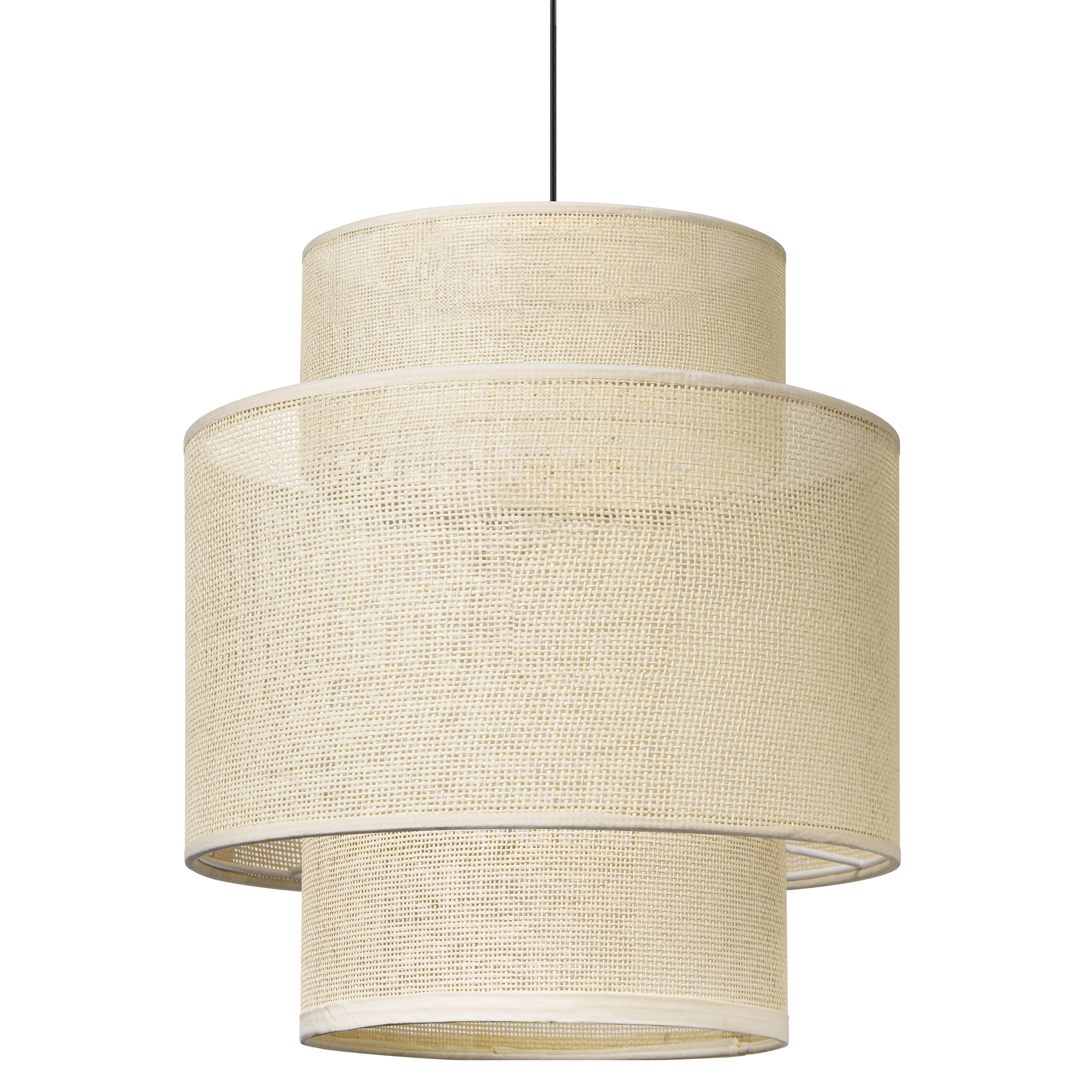 Tangla lighting - TLP7013-01NT - LED Pendant lamp 1 Light - linen - natural - yarn - standard - E27