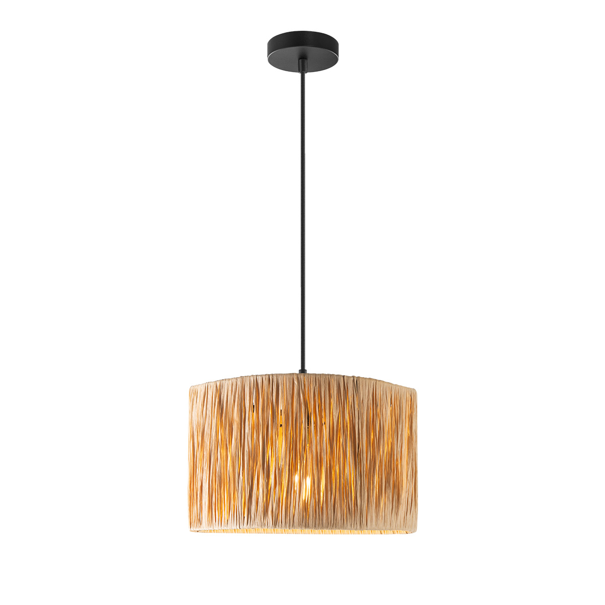 Tangla lighting - TLP7440-01NB - LED Pendant lamp 1 Light - sea grass - sand black + natural - standard - E27