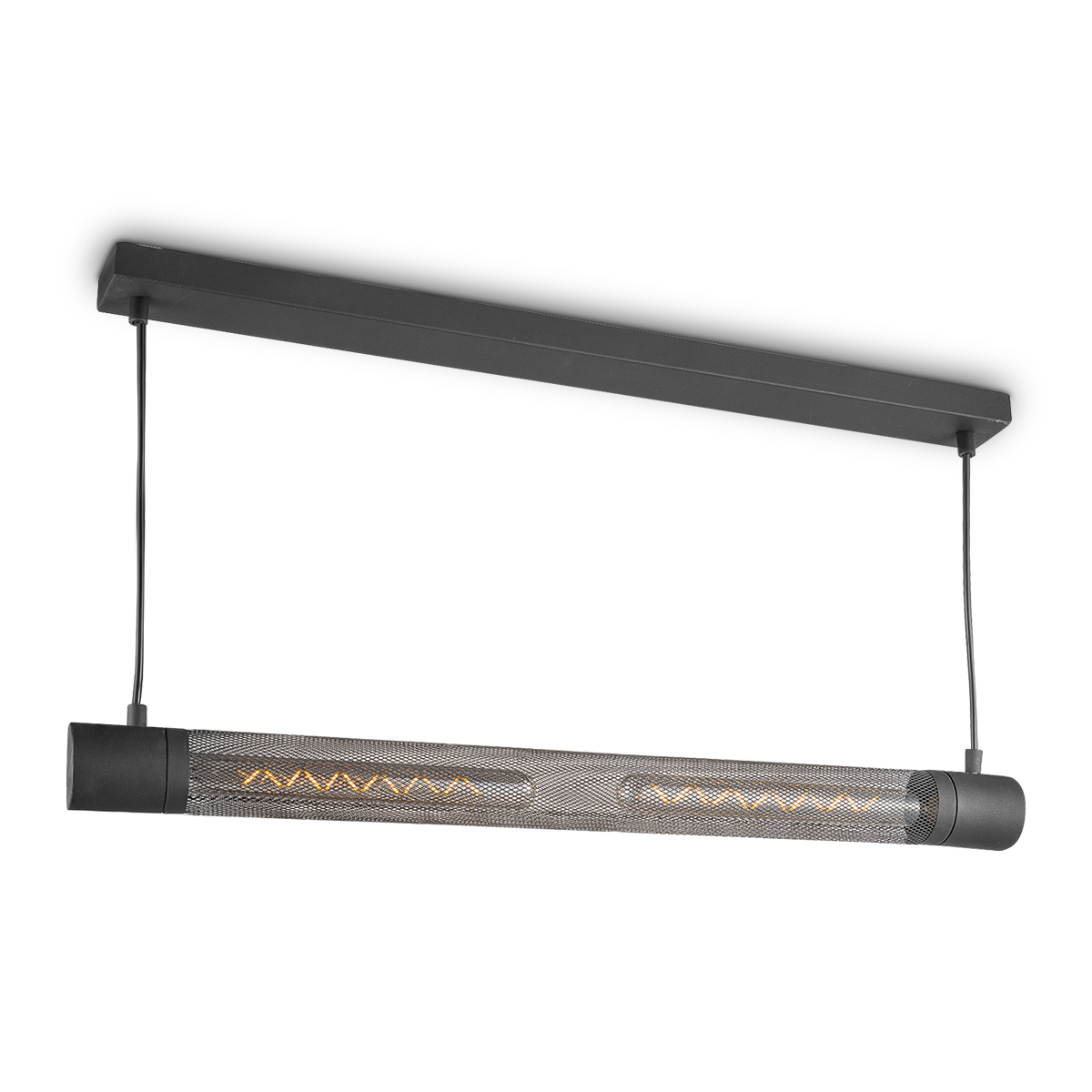 Tangla lighting - TLP4103-02SB - LED Pendant lamp 2 Lights - metal - sand black - mesh - E27