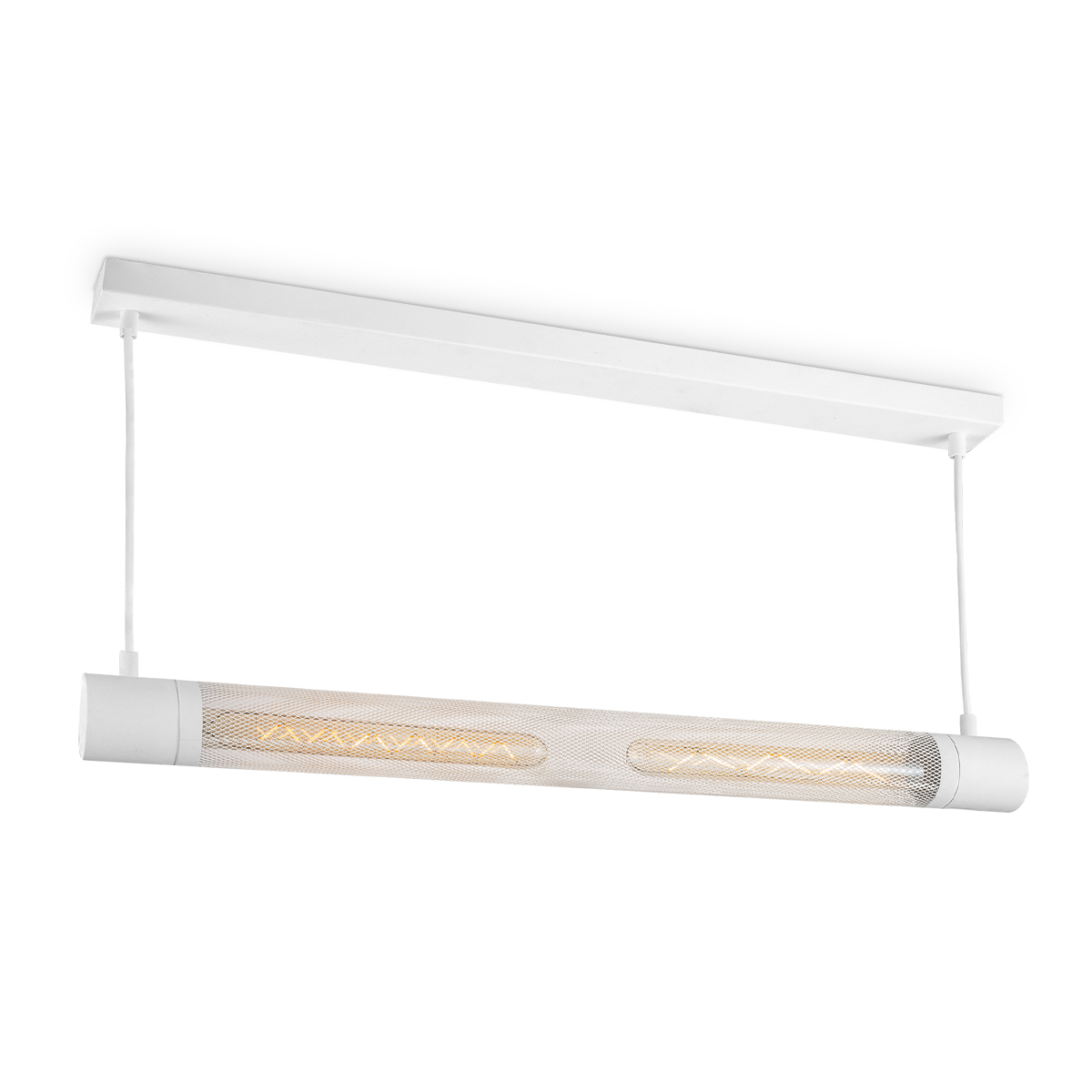 Tangla lighting - TLP4103-02SW - LED Pendant lamp 2 Lights - metal - sand white - mesh - E27