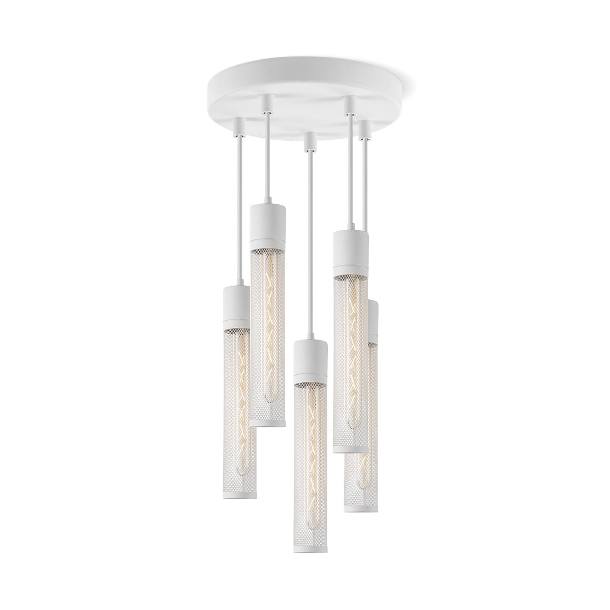 Tangla lighting - TLP4102-05SW - LED Pendant lamp 5 Lights - metal - sand white - mesh - E27