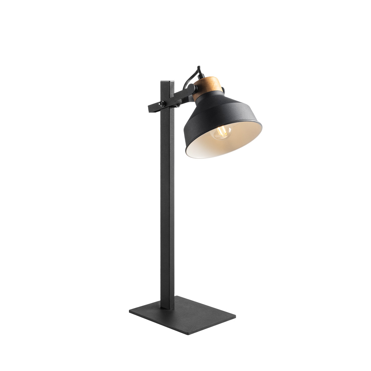 Tangla lighting - TLT7413-01BN - Table lamp 1 Light - FSC wood - sand black + natural - unie - E14