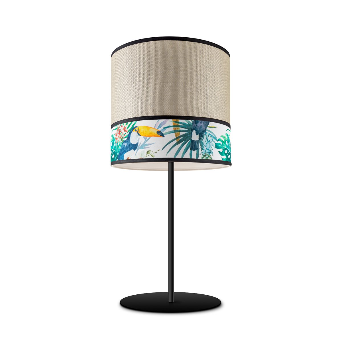 Tangla lighting - TLT7041-25C - Table lamp 1 Light - metal + paper + TC fabric - spring - bird - E27