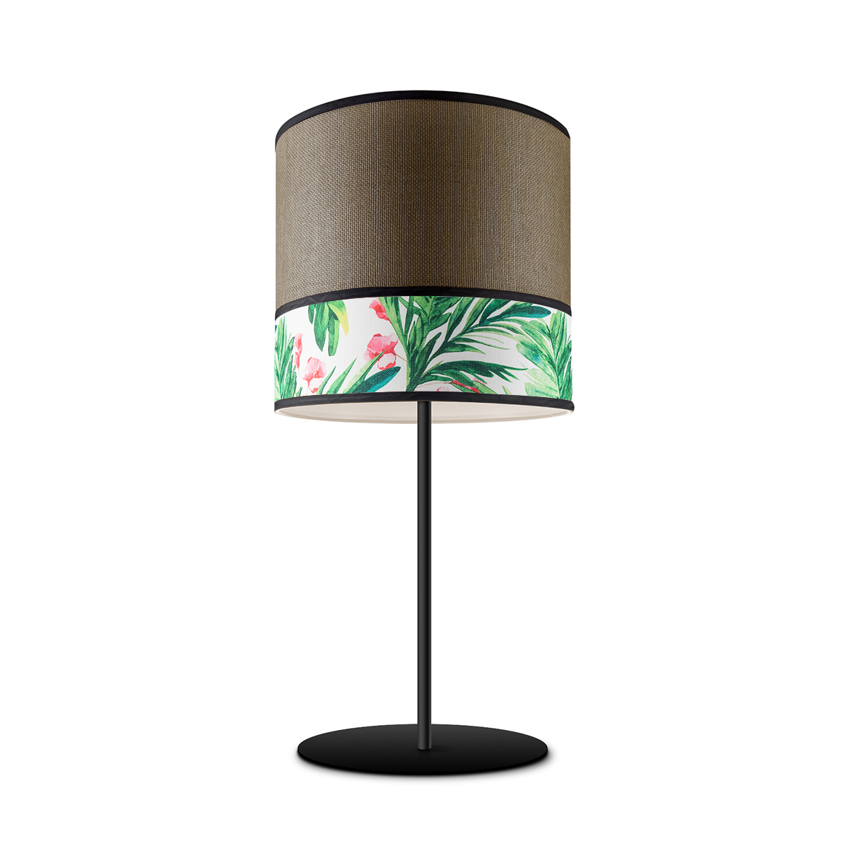 Tangla lighting - TLT7012-25B - Table lamp 1 Light - metal + paper + TC fabric - spring - dark grass - E27