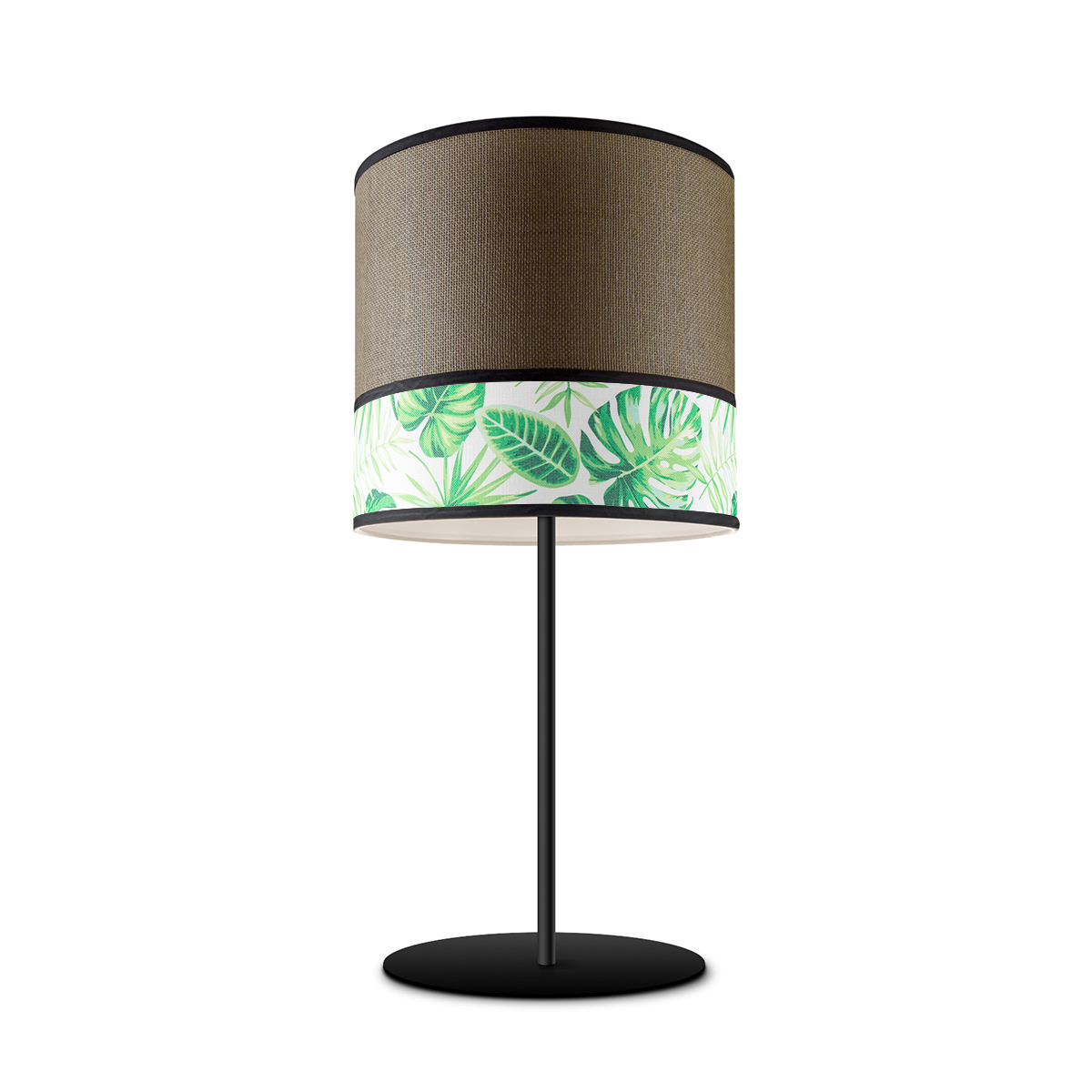 Tangla lighting - TLT7012-25A - Table lamp 1 Light - metal + paper + TC fabric - spring - dark leaf - E27