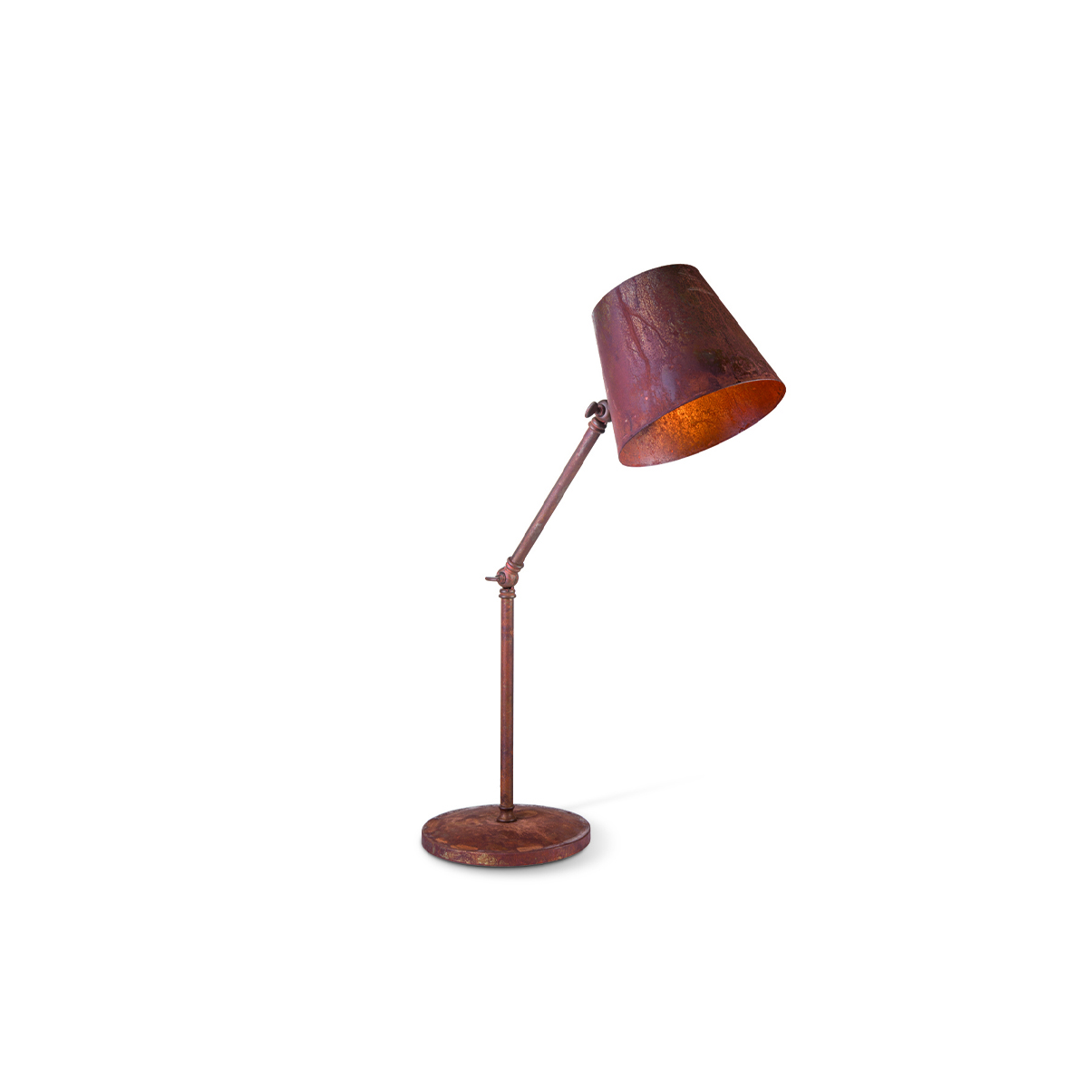 Tangla lighting - TLT1029-01RS - Table lamp 1 Light - metal - rusty - vintage - E27