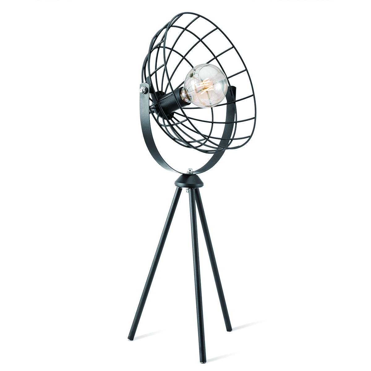 Tangla lighting - TLT1023-01SB - Table lamp 1 Light - metal - sand black - bowl - E27