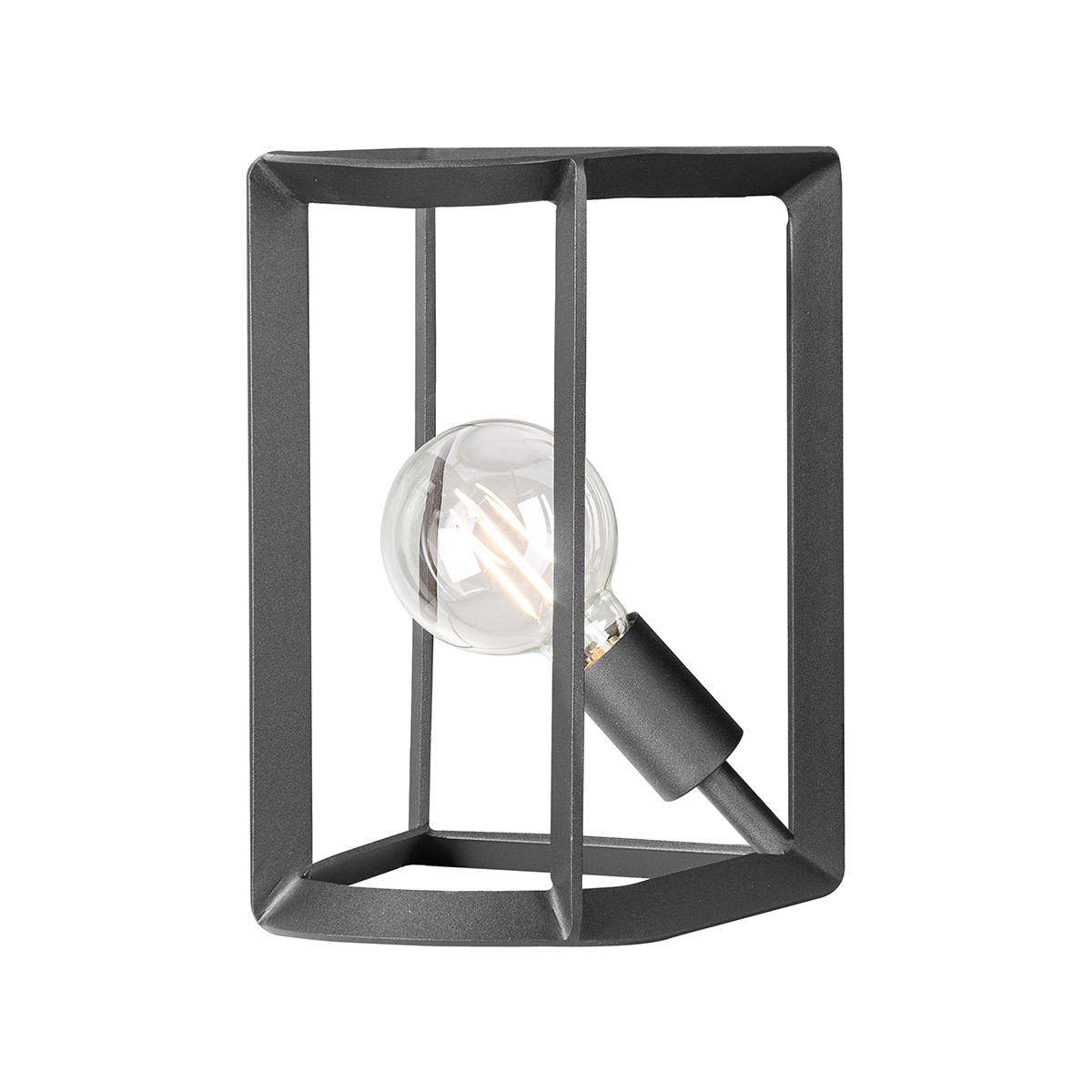 Tangla lighting - TLT7069-01SB - Table lamp 1 Light - metal - sand black - cube - E27