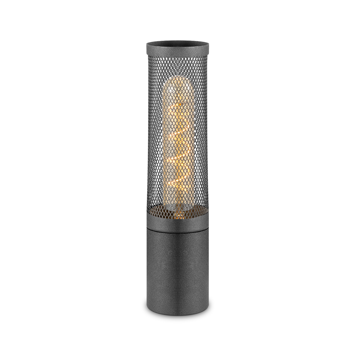 Tangla lighting - TLT1082-01SB - Table lamp 1 Light - metal - sand black - cylinder mesh - E27