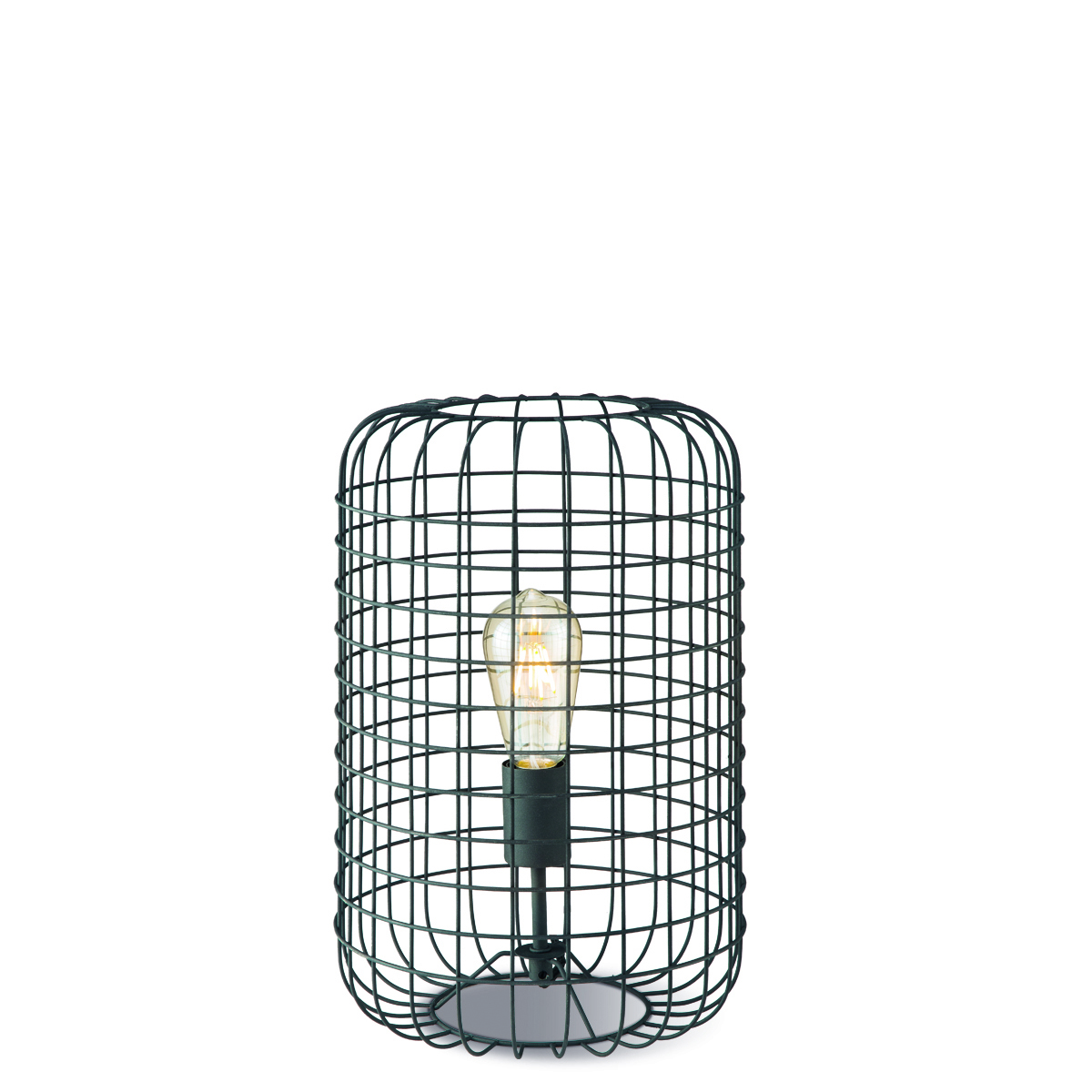 Tangla lighting - TLT1019-01SB - Table lamp 1 Light - metal - sand black - melon - medium - E27