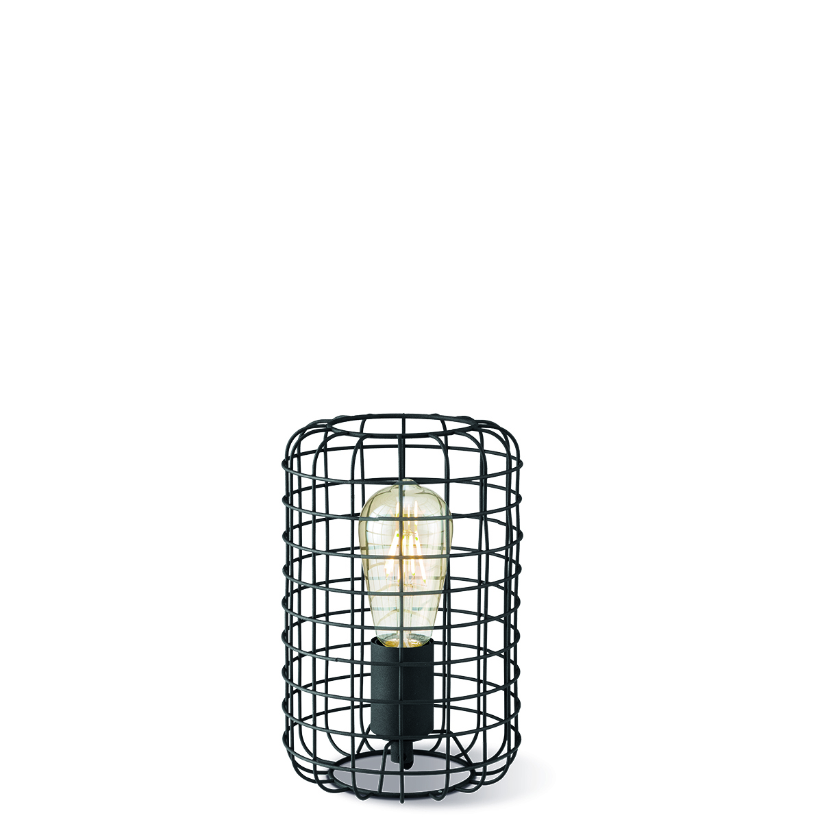 Tangla lighting - TLT1018-01SB - Table lamp 1 Light - metal - sand black - melon - standard - E27