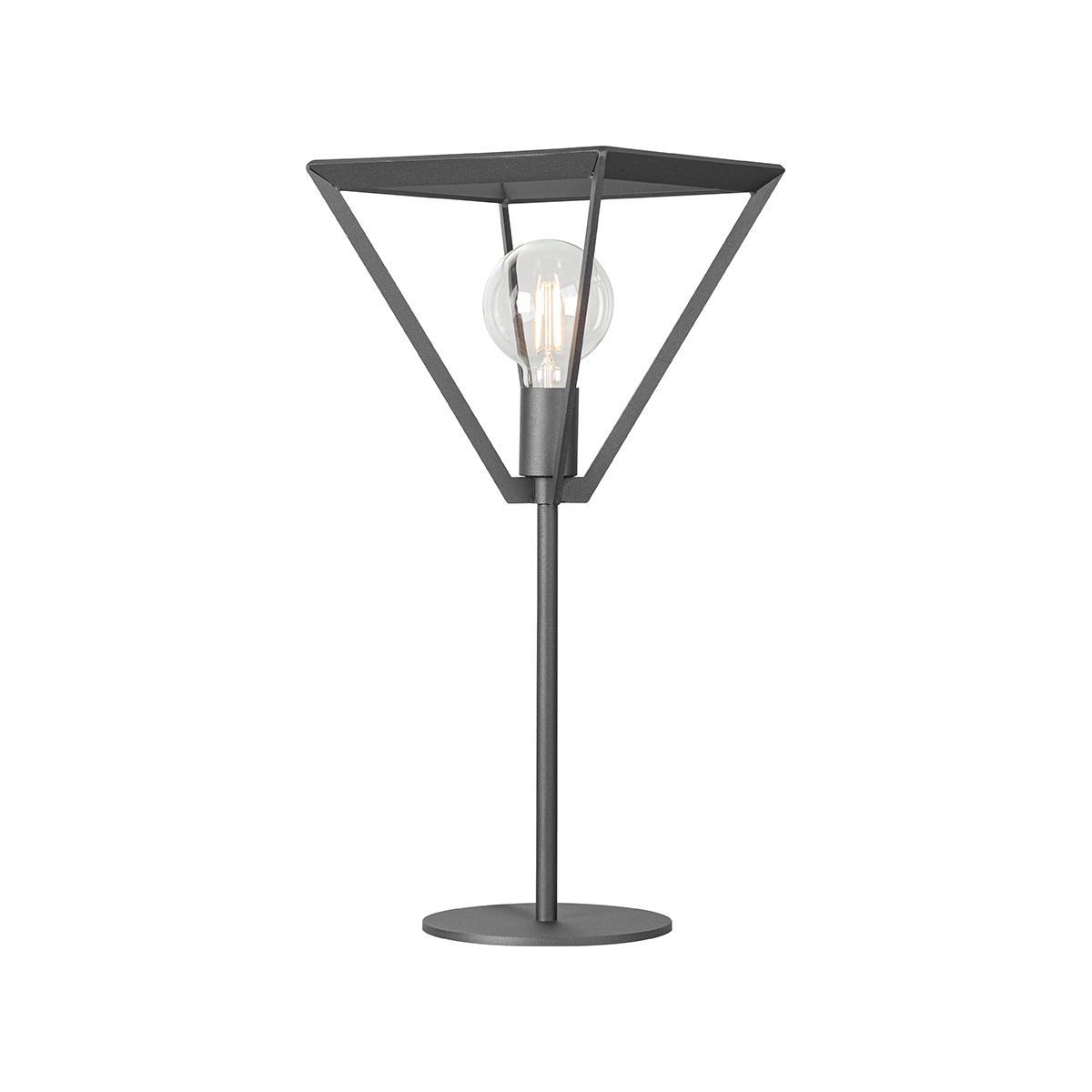 Tangla lighting - TLT7070-01SB - Table lamp 1 Light - metal - sand black - pyramid - E27