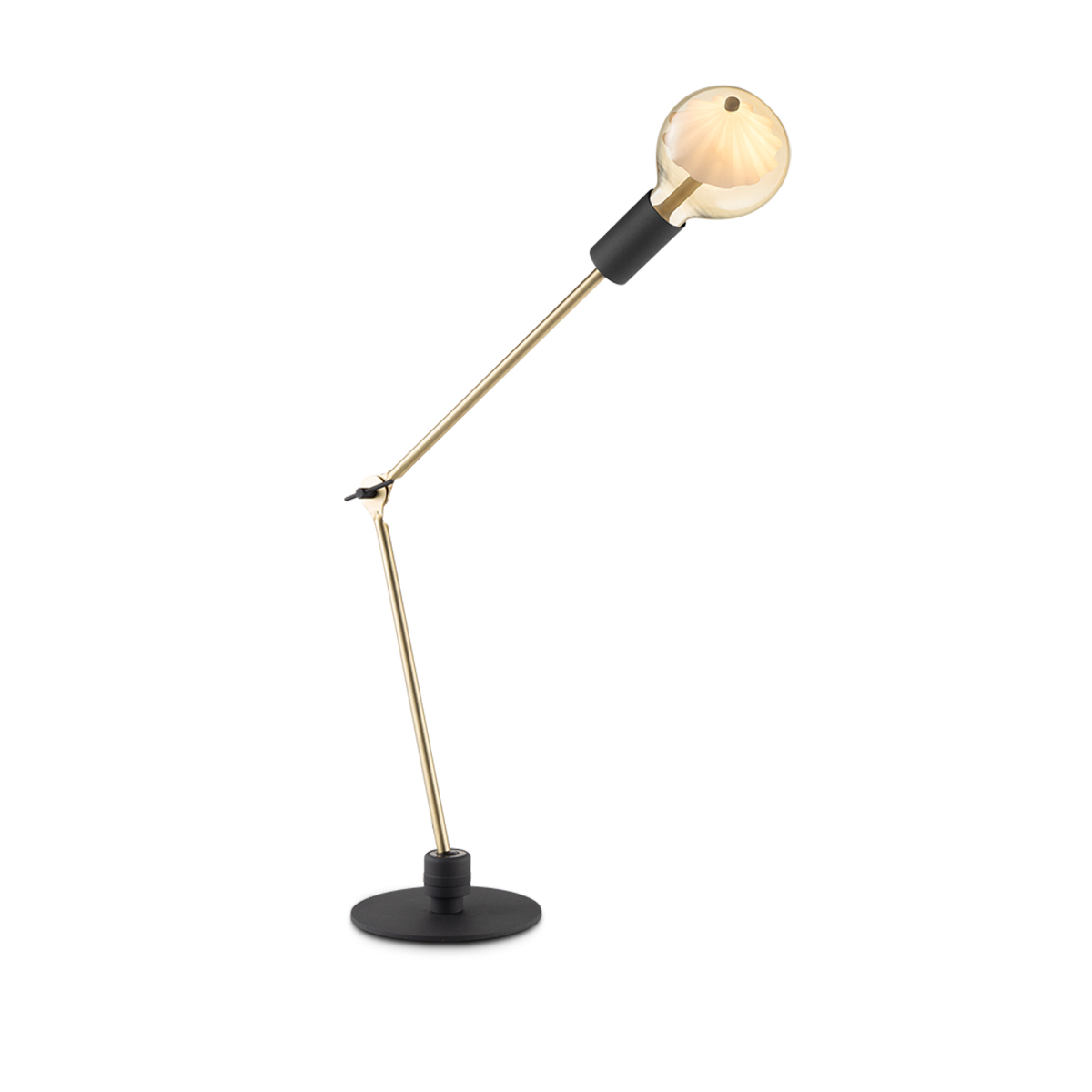 Tangla lighting - TLT7046-01BS - Table lamp 1 Light - move me sand black + brass - revolve - E27