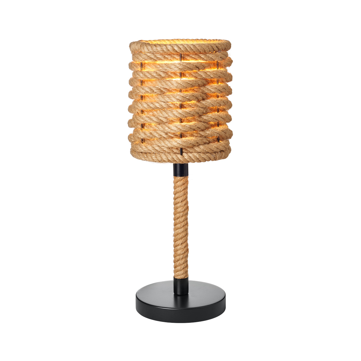 Tangla lighting - TLT7441-01BN - Table lamp 1 Light - rope - sand black + natural - woven - E27