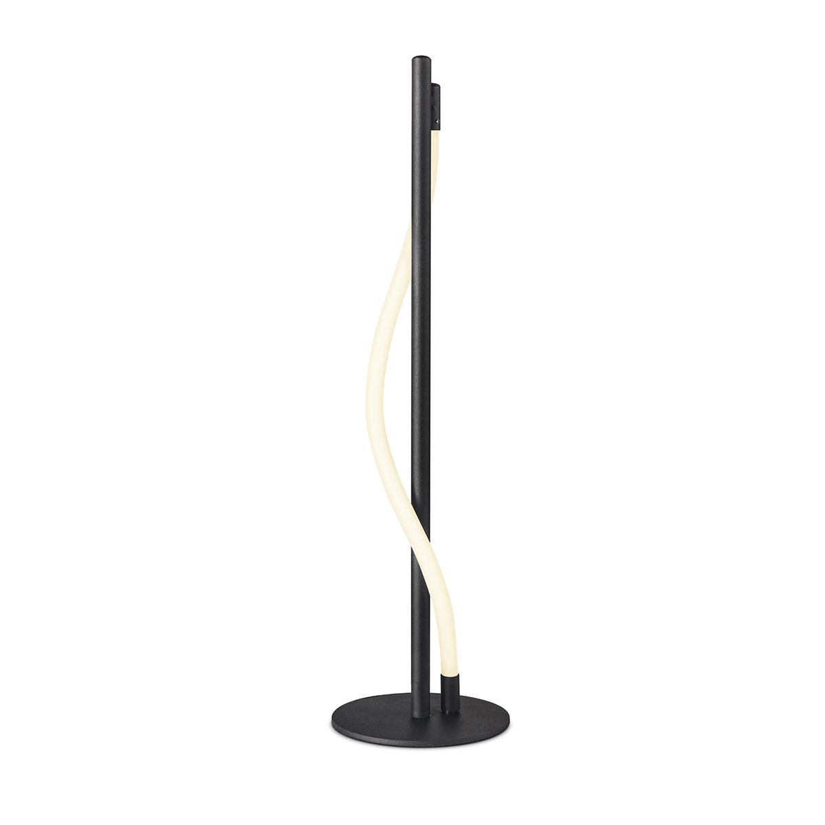 Tangla lighting - TLT7064-18SB - LED Table lamp - metal + LED silicon tube - sand black - twist bar