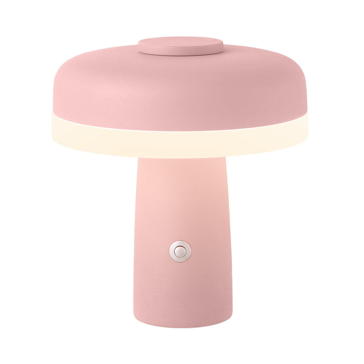Tangla lighting - TLT7499-01RQ - LED Table lamp - rechargeable metal and glass - pink - rechargeable