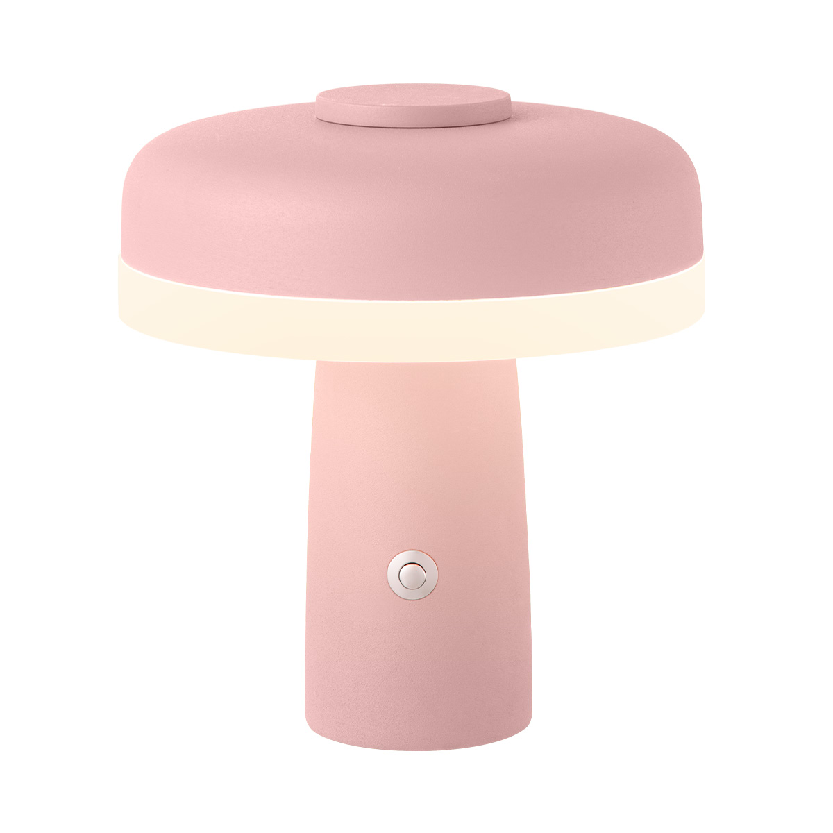 Tangla lighting - TLT7499-01RQ - LED Table lamp - rechargeable metal and glass - pink - rechargeable