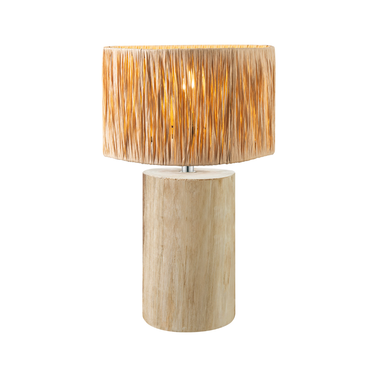Tangla lighting - TLT7440-02NT - Table lamp 1 Light - FSC wood + sea grass - natural - medium - E27