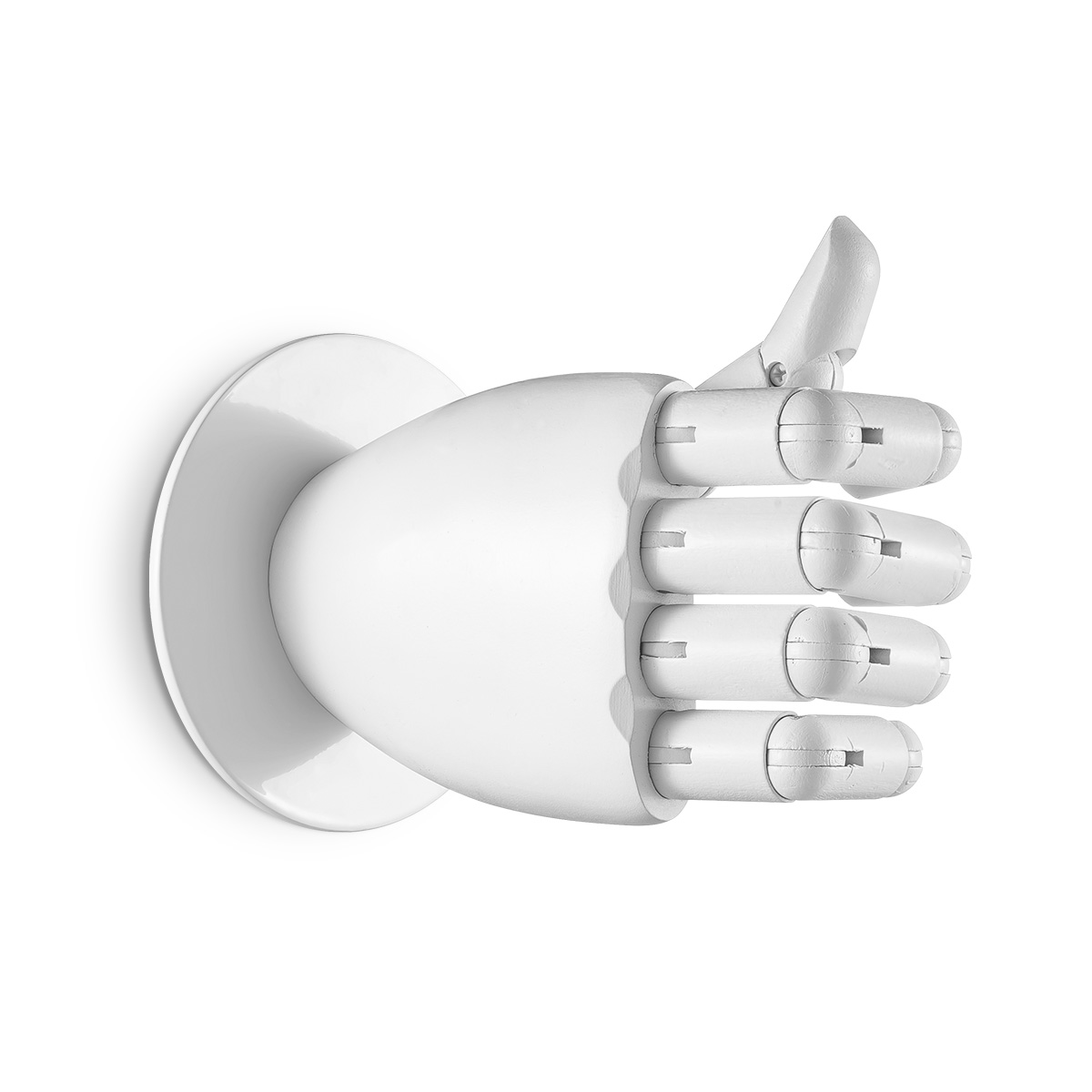 Tangla lighting - TLWL004WT - Wall fixture FSC wood hand standard - right - mat white