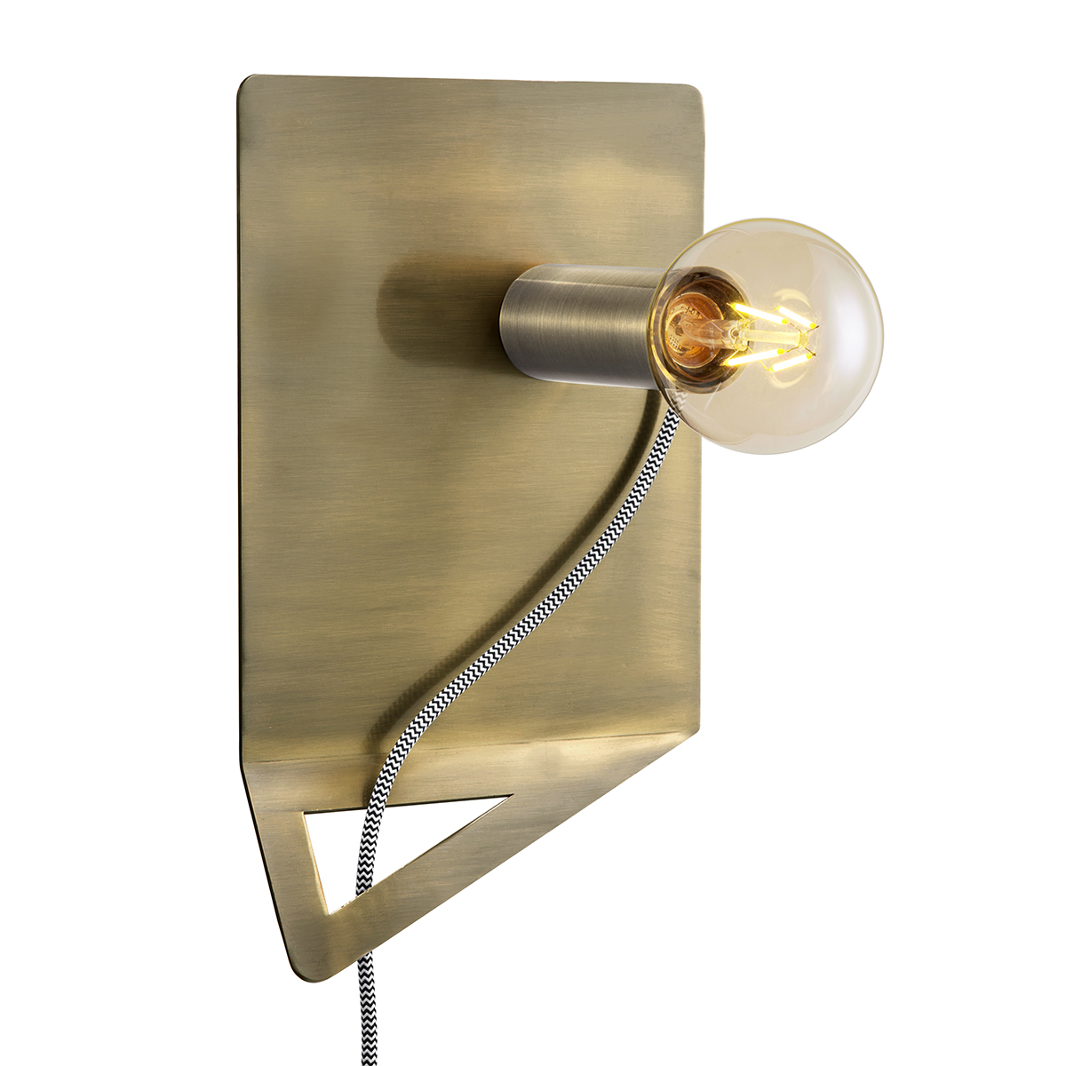Tangla lighting - TLW7079-01BS - LED Wall lamp 1 Light - metal - brass - film - E27