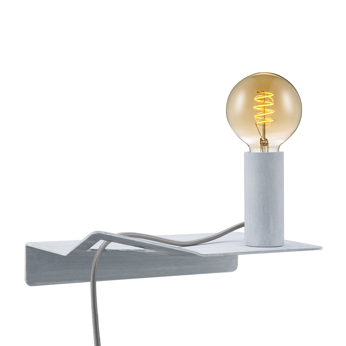 Tangla lighting - TLW7076-01CR - LED Wall lamp 1 Light - metal - concrete  - flat film - E27