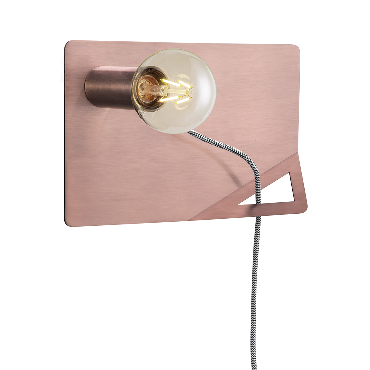 Tangla lighting - TLW7077-01CP - LED Wall lamp 1 Light - metal - copper  - swivel film - E27