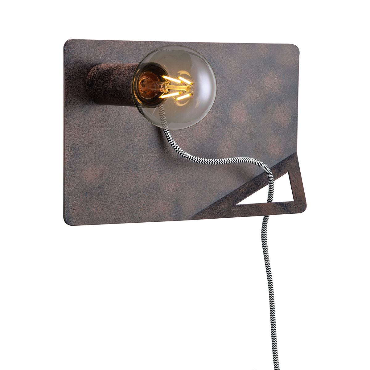 Tangla lighting - TLW7077-01RS - LED Wall lamp 1 Light - metal - rusty  - swivel film - E27