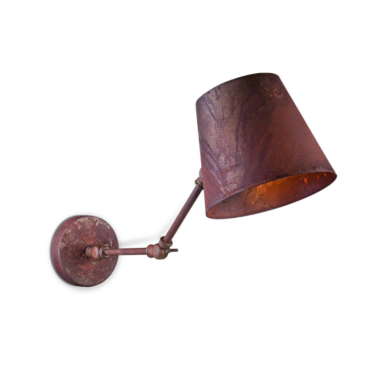 Tangla lighting - TLW3007-01RS - LED Wall lamp 1 Light - metal - rusty vintage - E27