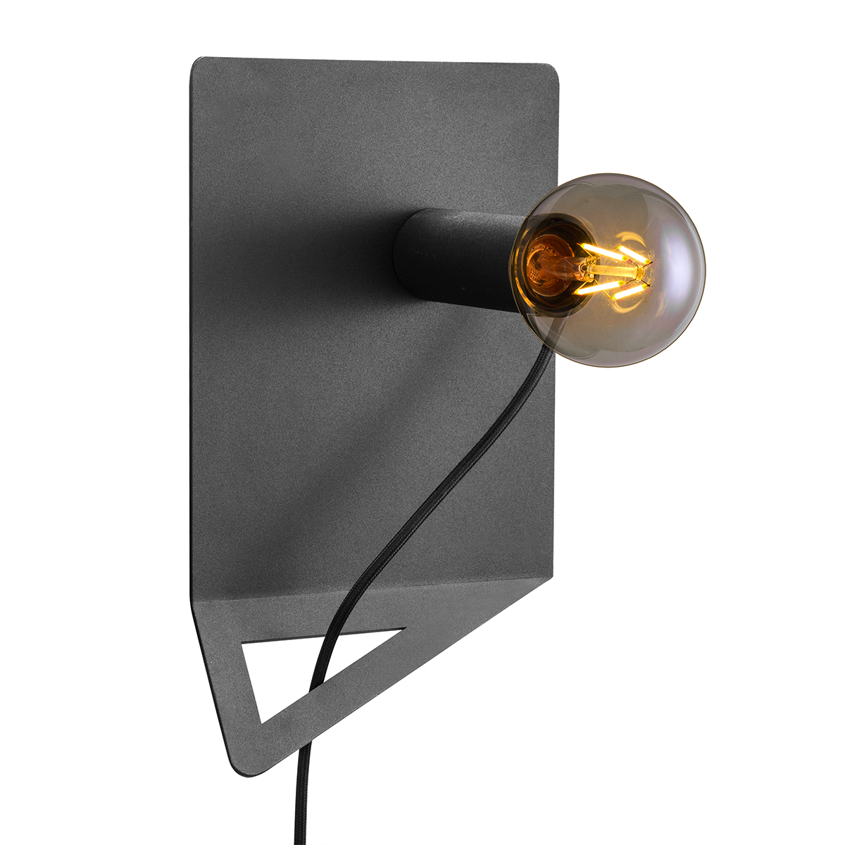 Tangla lighting - TLW7079-01SB - LED Wall lamp 1 Light - metal - sand black - film - E27