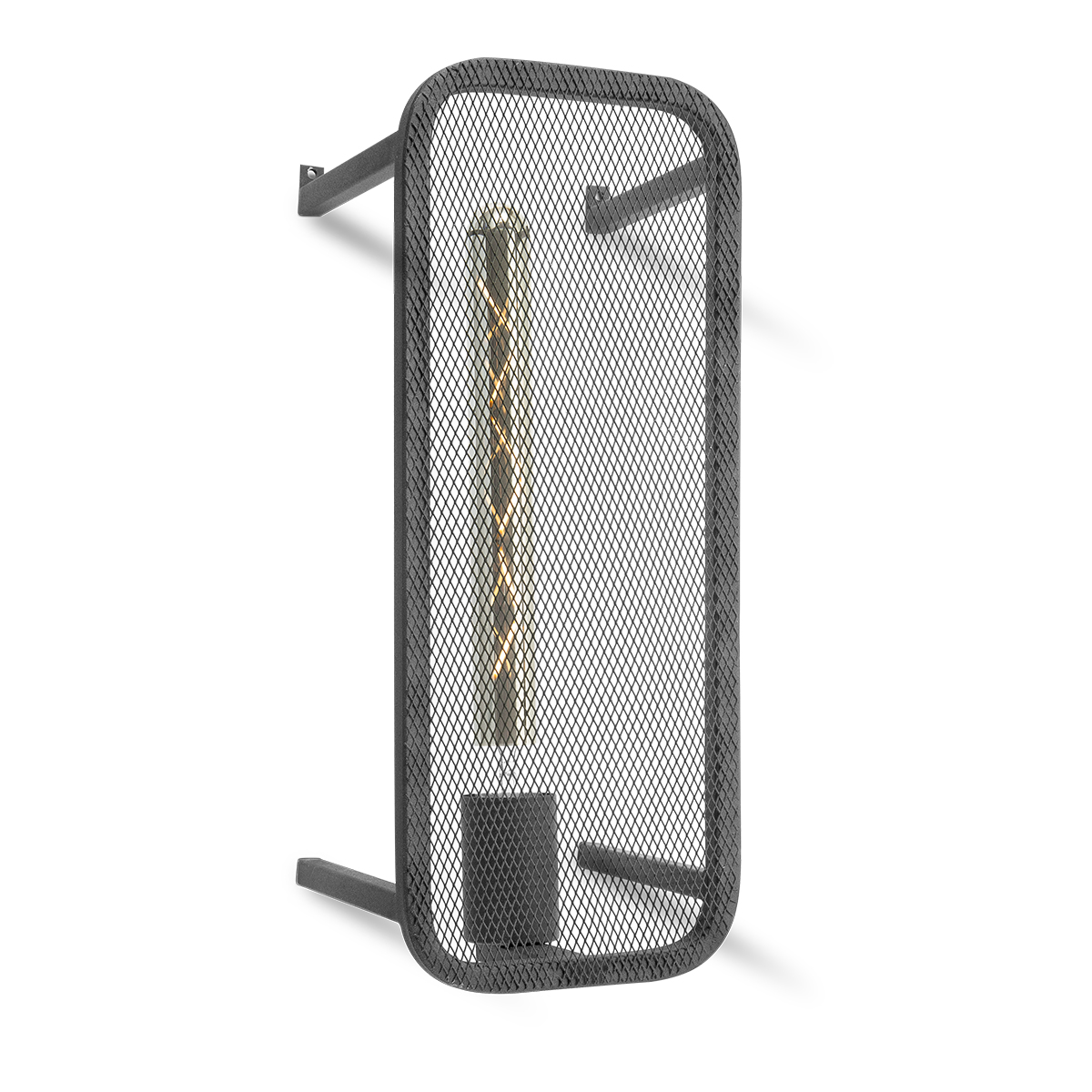 Tangla lighting - TLW3001-01SB - LED Wall lamp 1 Light - metal - sand black - rectangle - yarn - E27