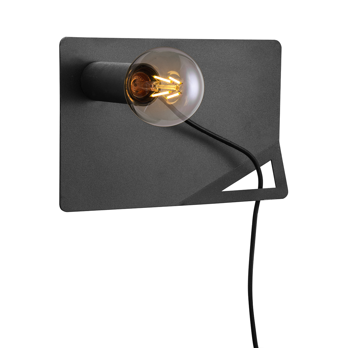 Tangla lighting - TLW7077-01SB - LED Wall lamp 1 Light - metal - sand black  - swivel film - E27