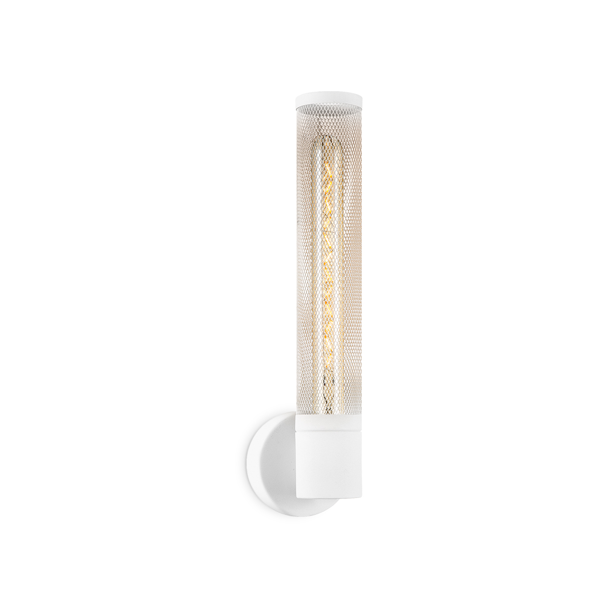 Tangla lighting - TLW3009-01SW - LED Wall lamp 1 Light - metal - sand white - cylinder mesh - E27