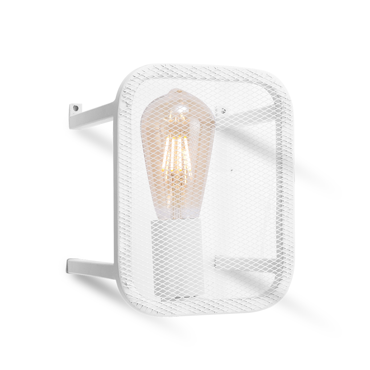 Tangla lighting - TLW3002-01SW - LED Wall lamp 1 Light - metal - sand white - square - yarn - E27