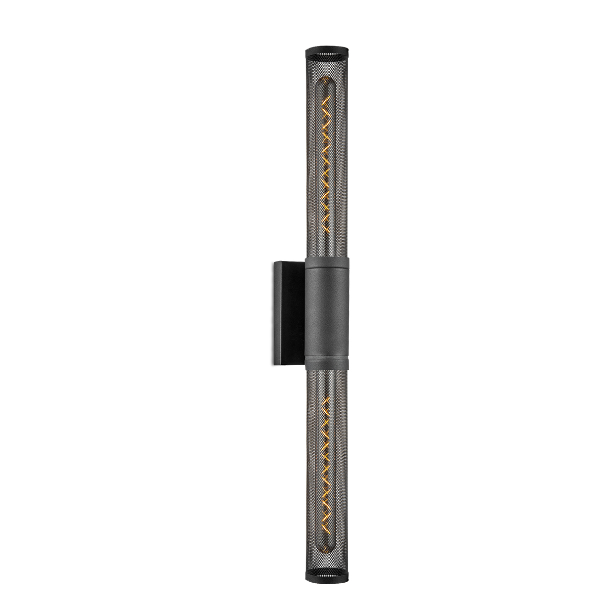 Tangla lighting - TLW3008-02SB - LED Wall lamp 2 Lights - metal - sand black - double cylinder mesh - E27