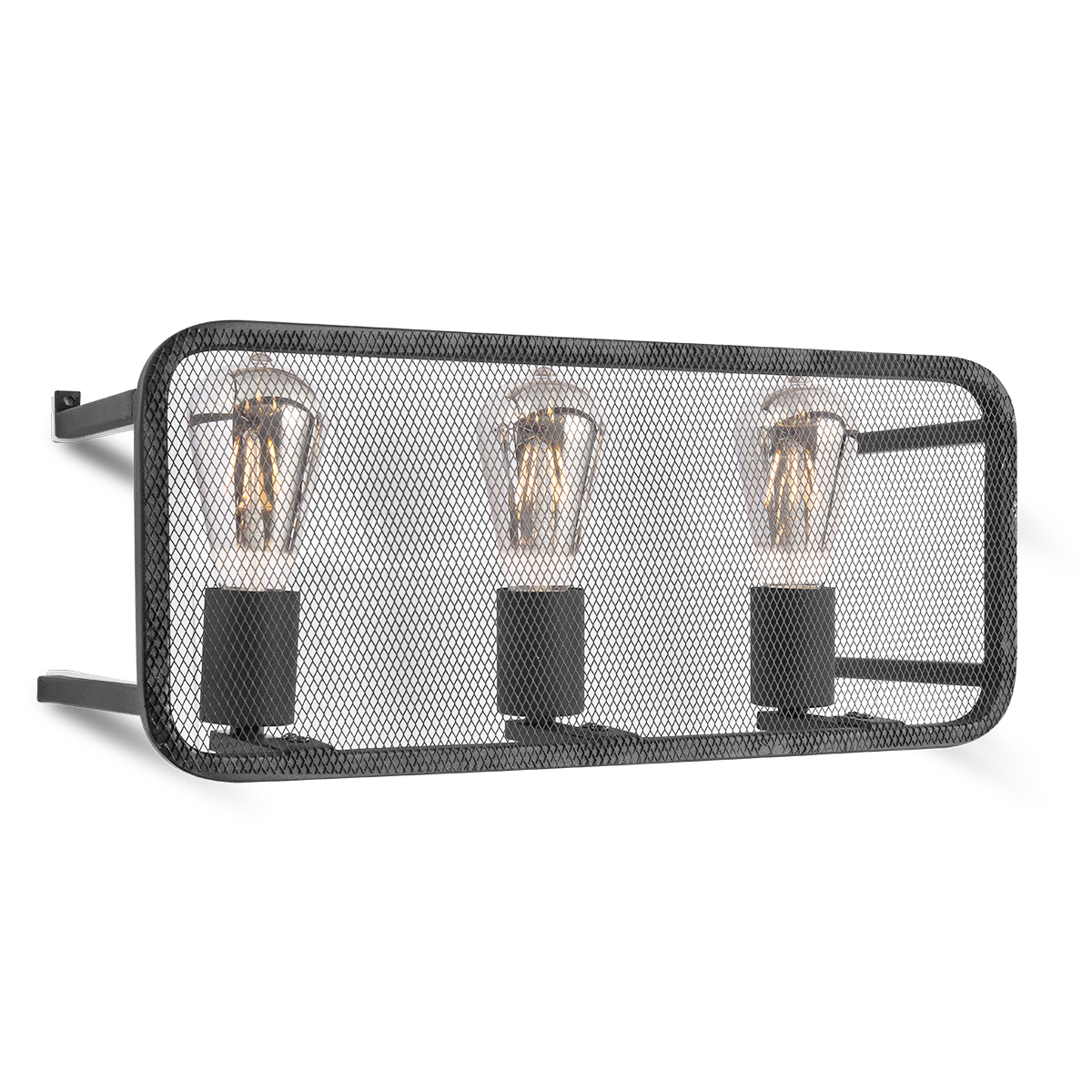 Tangla lighting - TLW3004-03SB - LED Wall lamp 3 Lights - metal - sand black - yarn - E27