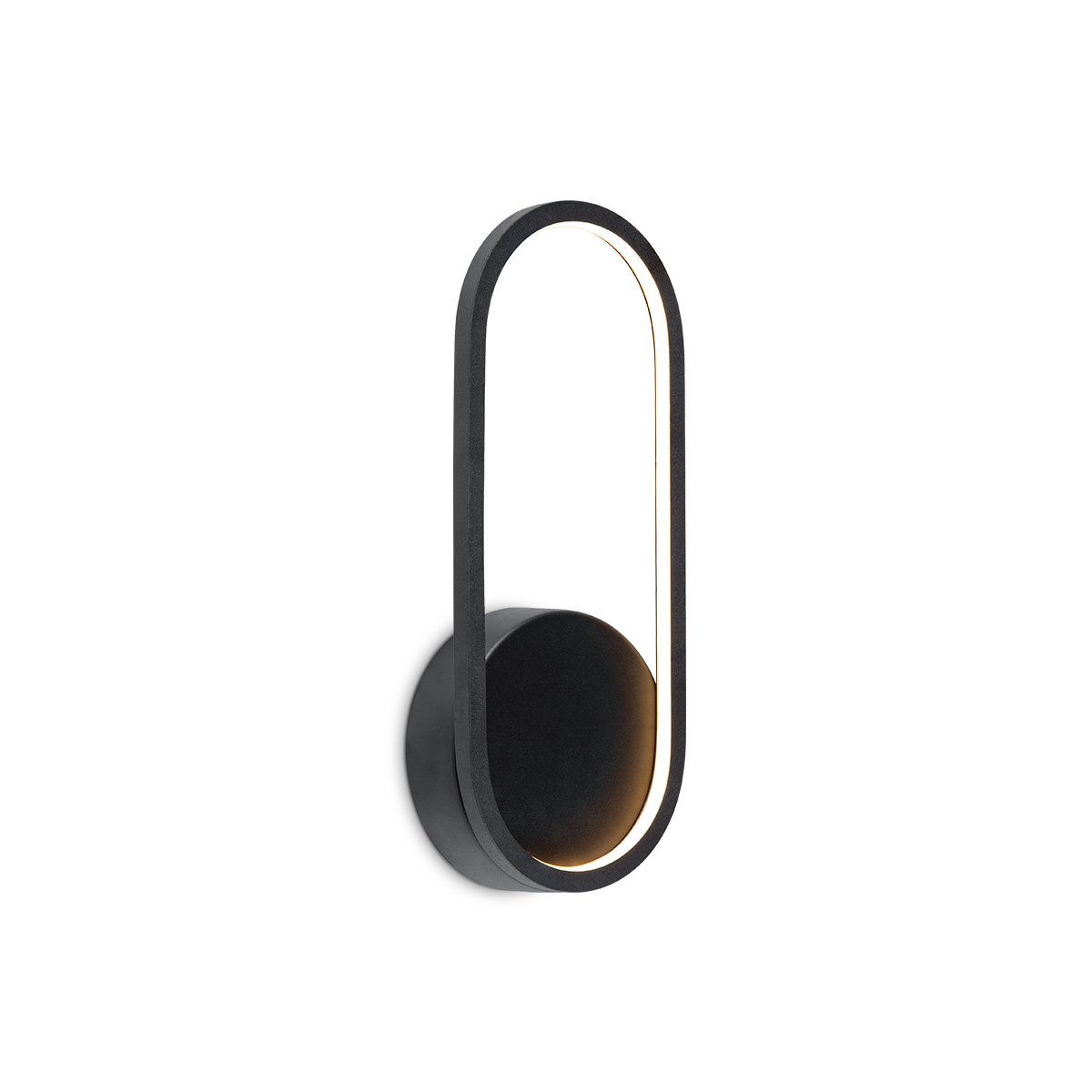Tangla lighting - TLW7633-01BK - LED Wall lamp - metal - black - eclipse