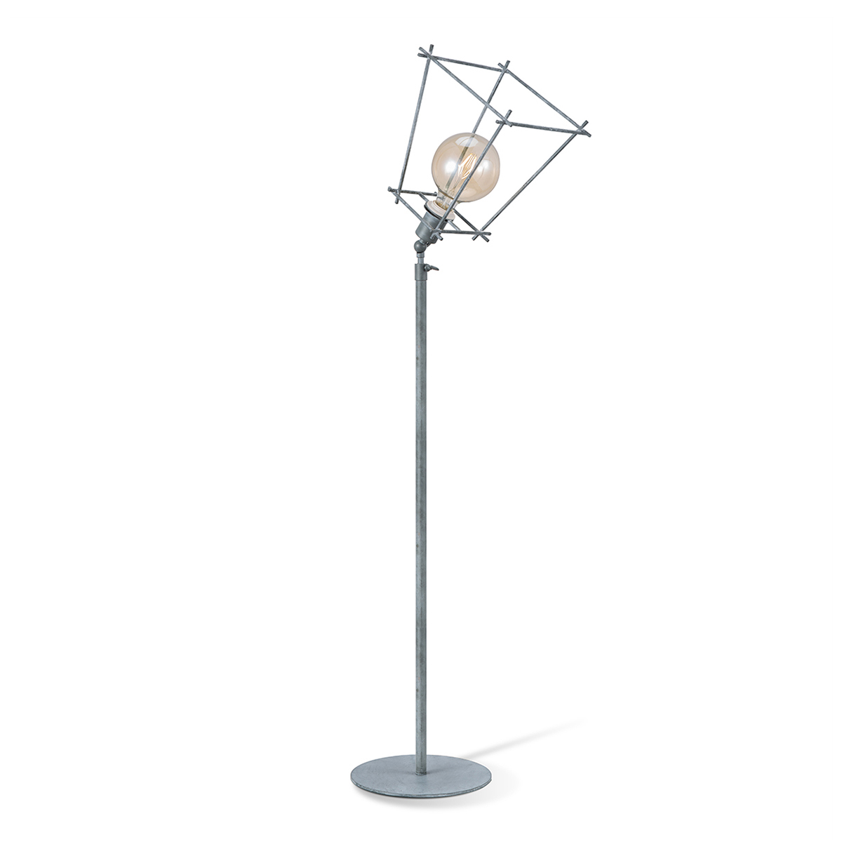 Tangla lighting - TLF2021-01GY - LED floor lamp 1 Light - metal in concrete grey - large - E27