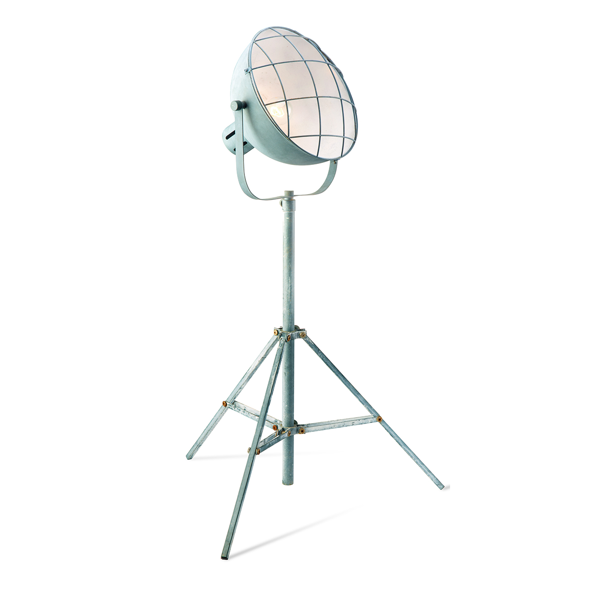Tangla lighting - TLF2023-01GY - LED floor lamp 1 Light - metal in concrete grey - mesh - E27