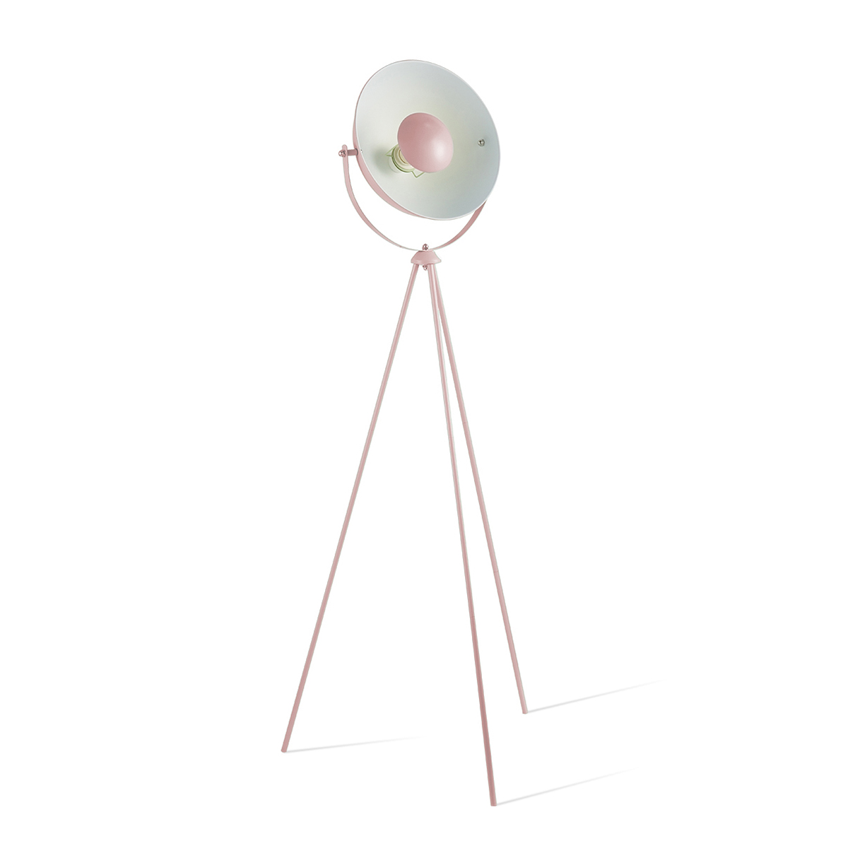 Tangla lighting - TLF7006-01PK - LED floor lamp 1 Light - metal in pink - tripod - E27