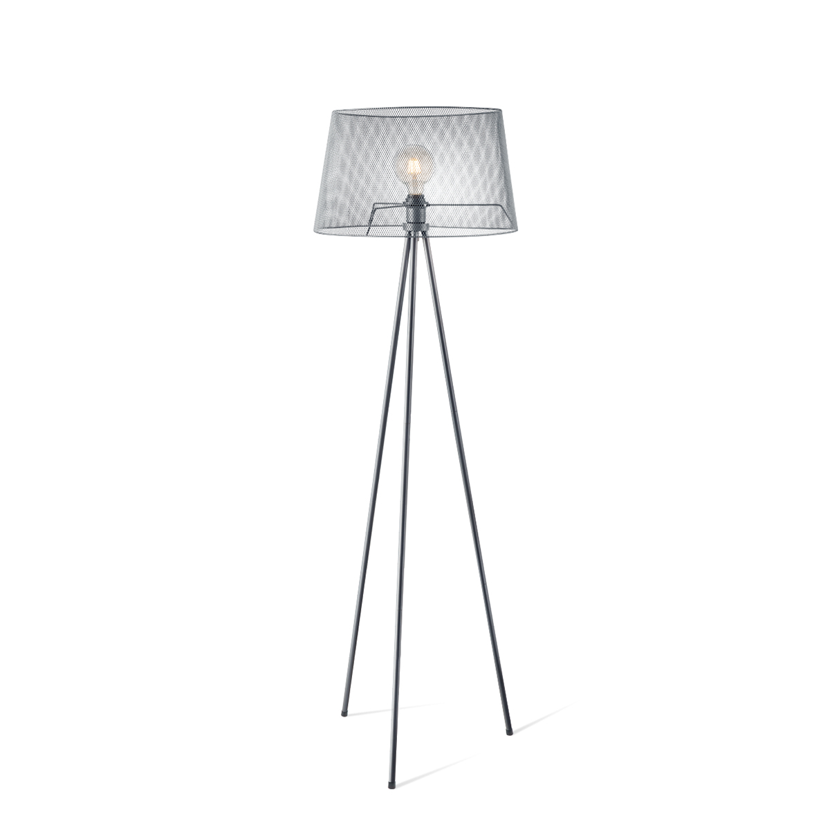 Tangla lighting - TLF2013-01SB - LED floor lamp 1 Light - metal in sand black - E27