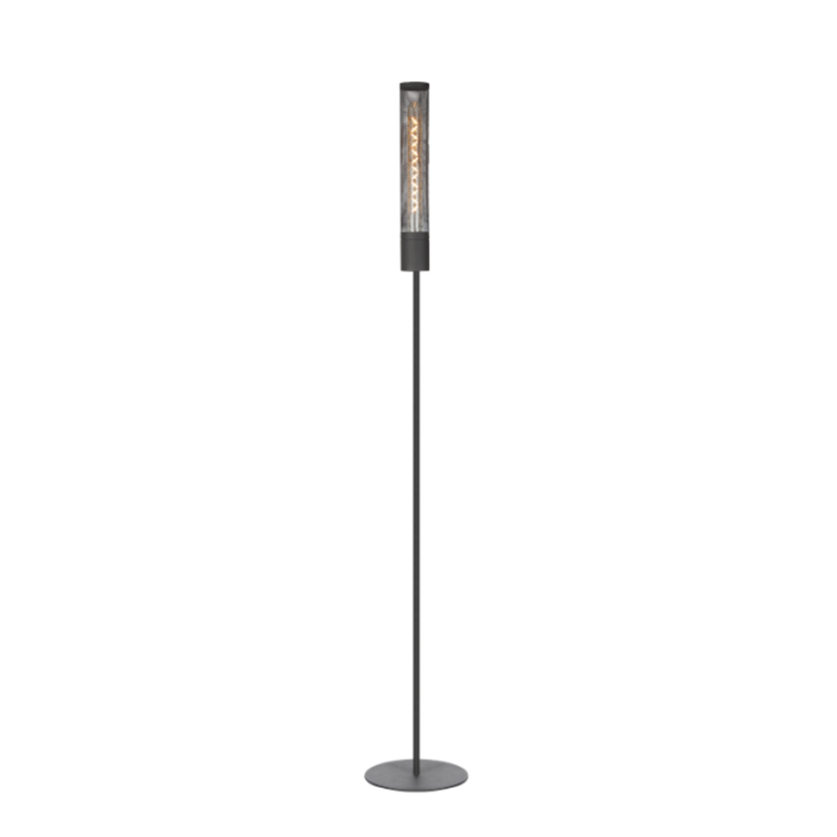 Tangla lighting - TLF3009-01SB - LED floor lamp 1 Light - metal in sand black - solo - E27